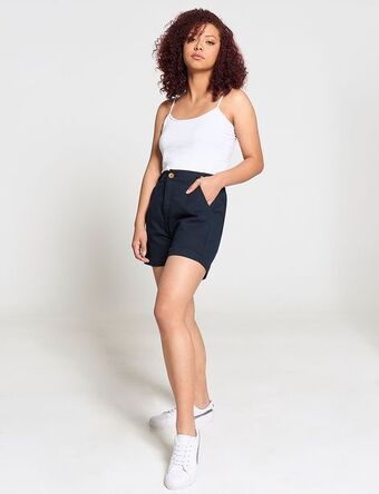 Moda RM Bermuda llana azul oferta