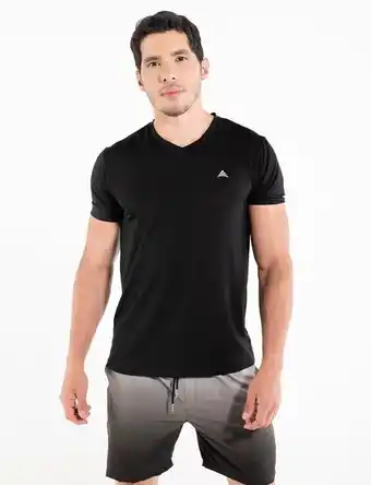 Moda RM Camiseta poliéster negro oferta