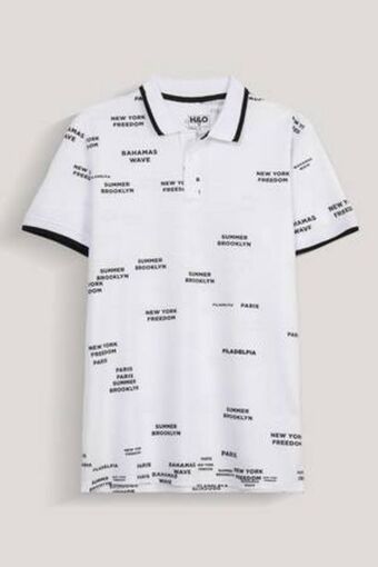 De Prati Camiseta polo con mini prints h&o oferta