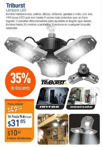 TVentas Tribust Lámpara LED oferta
