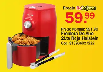 Akí Freidora de Aire 2lt Roja Holstein oferta