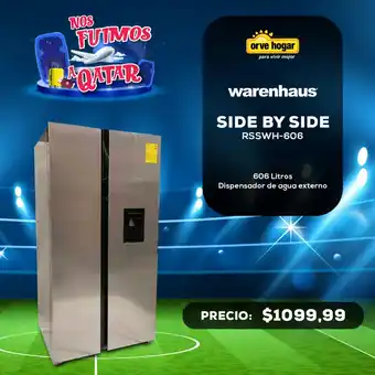 Orve Hogar Warenhaus Side by Side 606 litros oferta