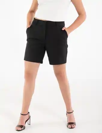 Moda RM Bermuda llana negra oferta