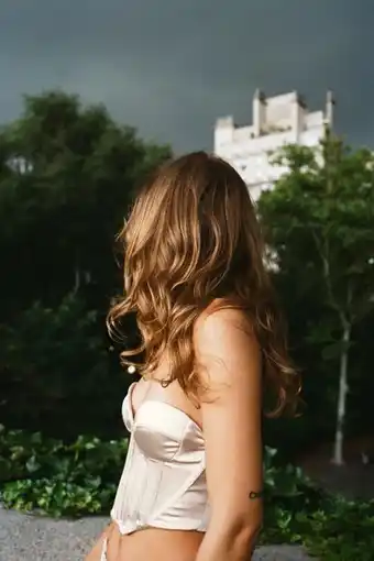ZARA Top corsetero satinado oferta