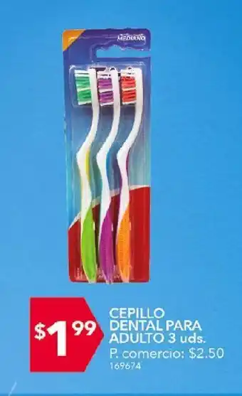 Tia Cepillo dental para adulto 3un oferta