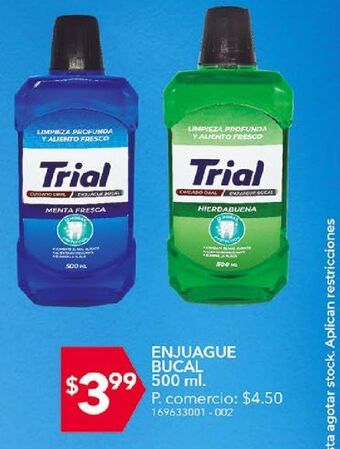 Tia Enjuague bucal trial 500ml oferta