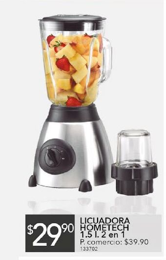 Tia Licuadora hometech 1,5l 2 en 1 oferta
