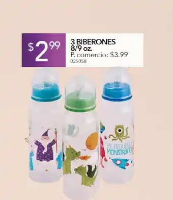 Tia 3 biberones 8/9oz oferta