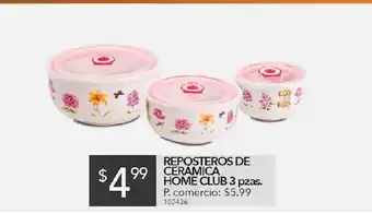 Tia Reposteros de cerámica home club 3 pzas oferta