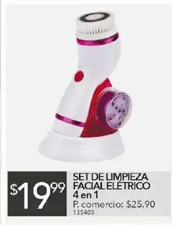 Tia Set de limpieza facial eléctrico 4 en 1 oferta