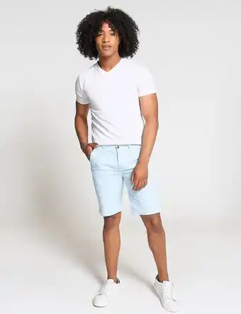 Moda RM Bermuda llana celeste oferta