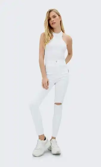 Stradivarius Jeans skinny low waist oferta