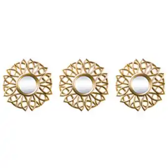 Boyacá Decoración de pared gold 3 piezas oferta