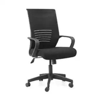 Boyacá Silla espaldar alto malla negra con brazo oferta