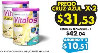 Farmacias Cruz Azul Vitafos Junior oferta