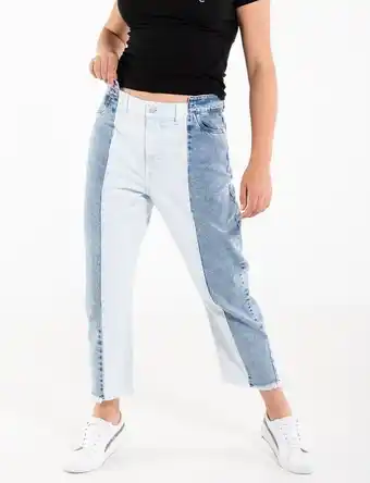 Moda RM Jean mom bicolor oferta