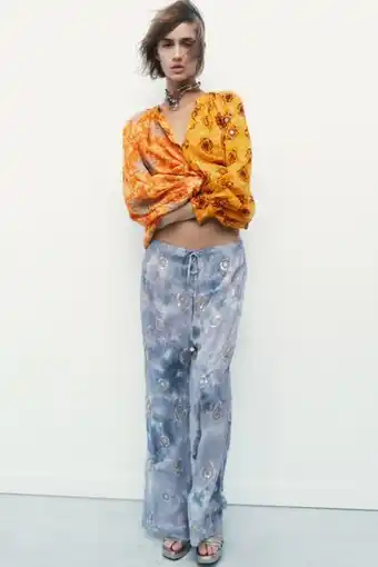 ZARA Pantalón tie dye limited edition oferta
