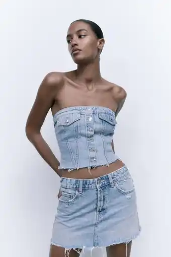 ZARA Falda mini denim oferta