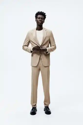 ZARA Pantalón pata de gallo traje oferta