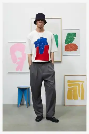 ZARA Camiseta gráfico sebastian curi oferta