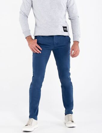Moda RM Pantalón chino azul oferta