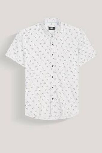 De Prati Camisa slim manga corta algodón h&o oferta