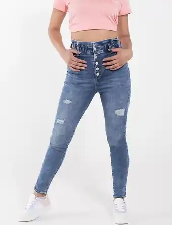 Moda RM Jean 5 botones azul medio oferta