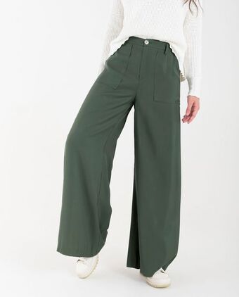 NAF NAF Pantalón de tiro alto con bota amplia oferta