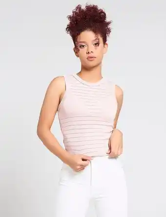 Moda RM Top a rayas rosa oferta