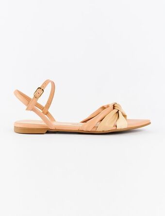 Moda RM Sandalia flat de tiras beige oferta