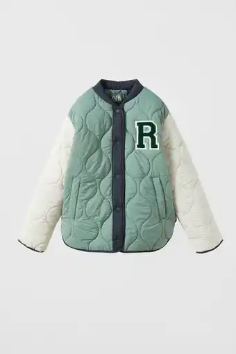 ZARA Bomber acolchada varsity oferta
