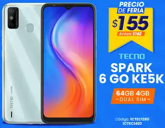 Novicompu Tecno Spark 6 GO KE5K 64GB 4GB Dual Sim oferta