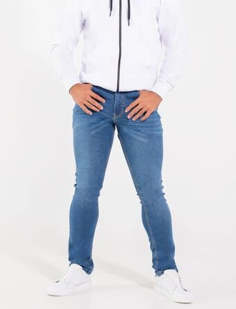 Moda RM Jean slim llano azul medio oferta
