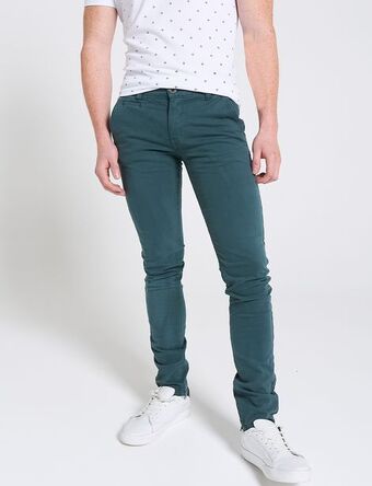 Moda RM Pántalon chino verde oferta