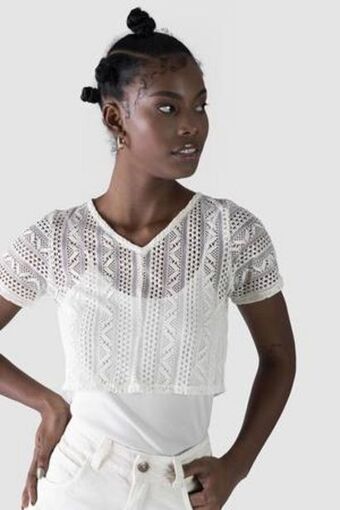 De Prati Blusa con encaje h&o oferta