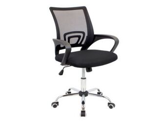 Silla escritorio ebor tela black p60