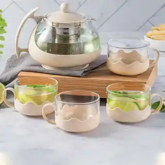 AVON Set tetera + 4 tazas en trigo oferta