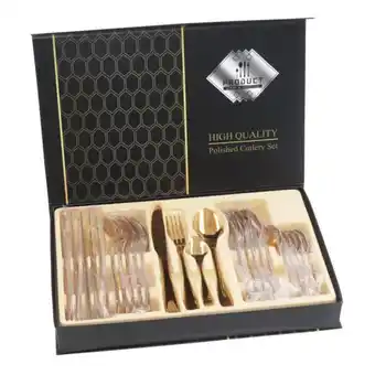 Pycca Juego de cubiertos rose gold 24 piezas oferta