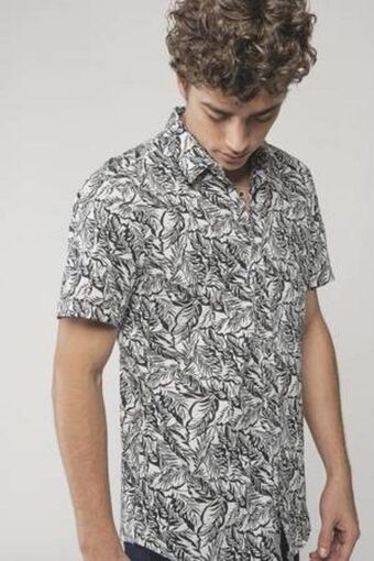 De Prati Camisa slim manga corta algodón h&o oferta