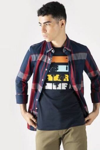 De Prati Camisa regular manga larga algodón op oferta