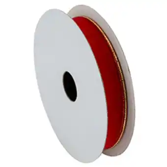 Cinta roja dorada decor 5/8"x10yds