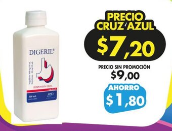 Farmacias Cruz Azul Digeril oferta
