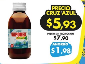 Farmacias Cruz Azul Jarabe Vaporex helix oferta