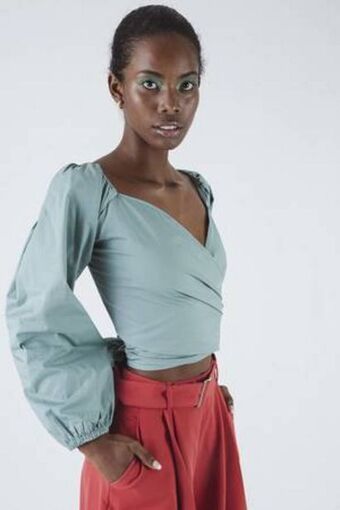 De Prati Blusa semi crop h&o oferta