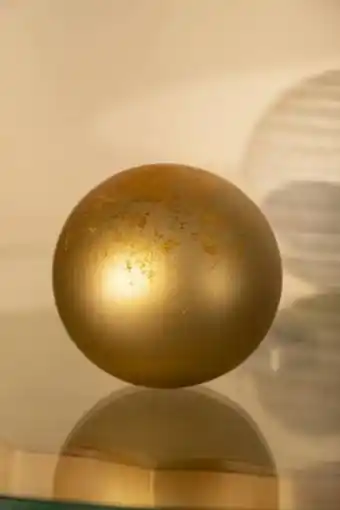 De Prati Esfera decorativa de cerámica dorado tahua oferta