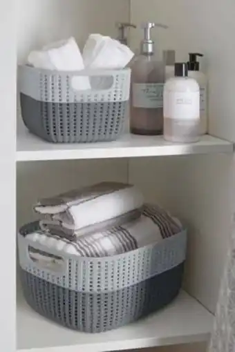 De Prati Canasta organizadora de plástico woolite gris oferta