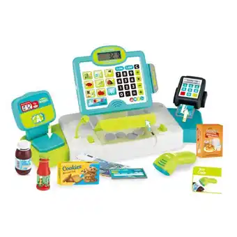 Caja registradora y calculadora con luces sonido y accesorios