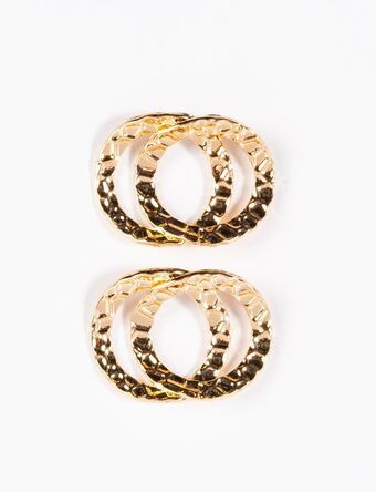 Moda RM Aretes dorados oferta