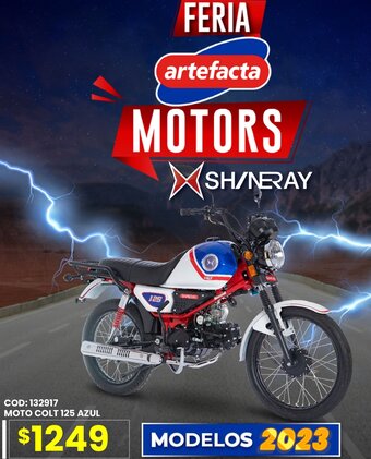 Artefacta Moto Colt 125 Azul oferta