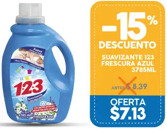 Suavizante 123 Frescura Azul 3785ml